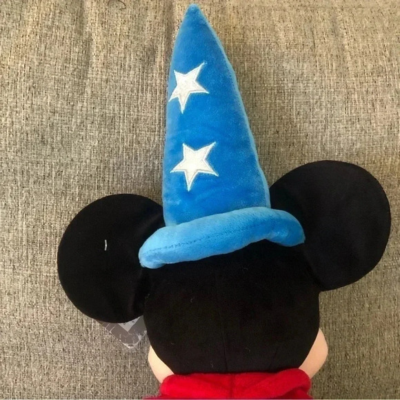 Disney Store Mickey Mouse Sorcerer Apprentice Fantasia 24" Tall  Plush Stuff Toy - Picture 7 of 9